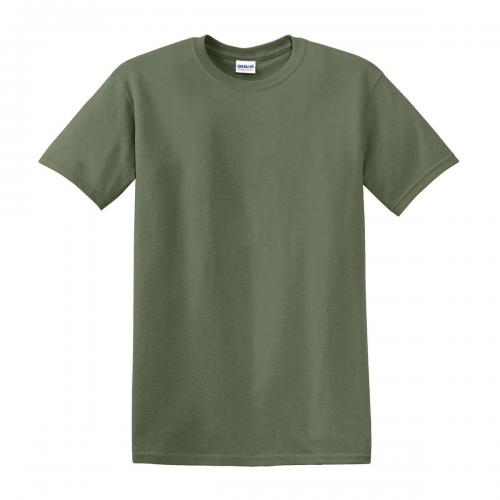 Gildan Heavy Cotton 5.3 oz 50/50 Cotton T-Shirt Military Green Xlarge