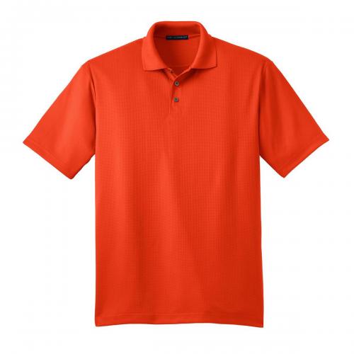 Port Authority Performance Fine Jacquard Polo Autumn Orange Medium