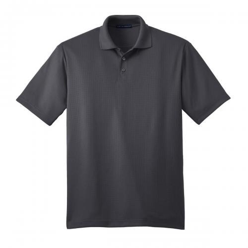 Port Authority Performance Fine Jacquard Polo Grey Smoke Xlarge