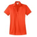 Port Authority Ladies Performance Fine Jacquard Polo Autumn Orange Medium